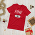 FINE! Short-Sleeve Unisex Yarn Lover's T-Shirt, Knitting Shirt, Crochet Shirt, Yarn Shirt